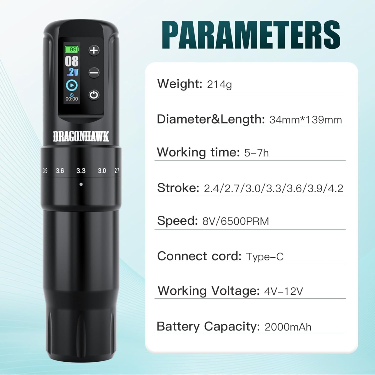 DRAGONHAWK L3 Wireless Pen Machine x2 Batteries - Image 7