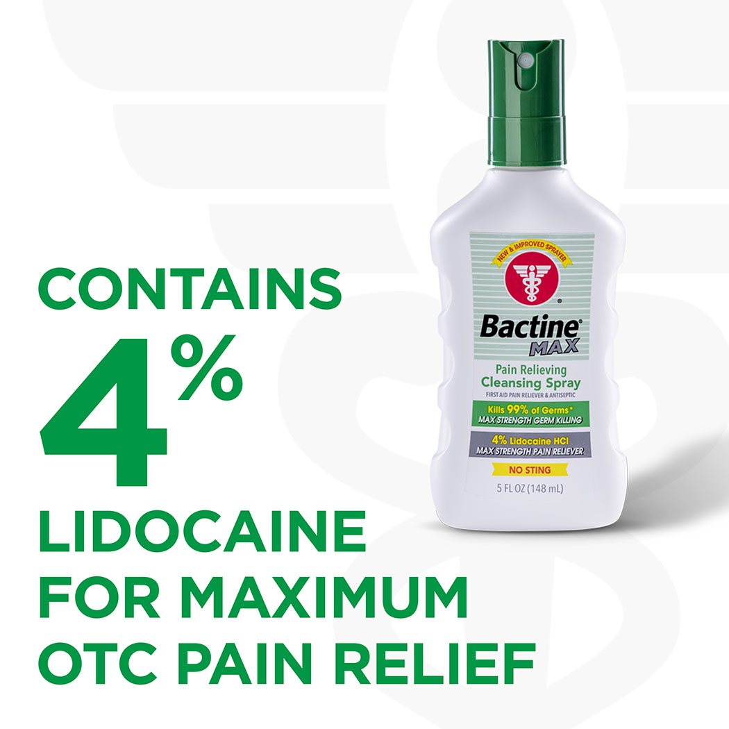 Bactine® MAX Pain Relieving Cleansing Spray - Image 2